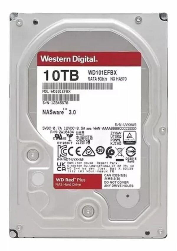 DISCO HDD WD RED PLUS 10TB 7200RPM - Image 2