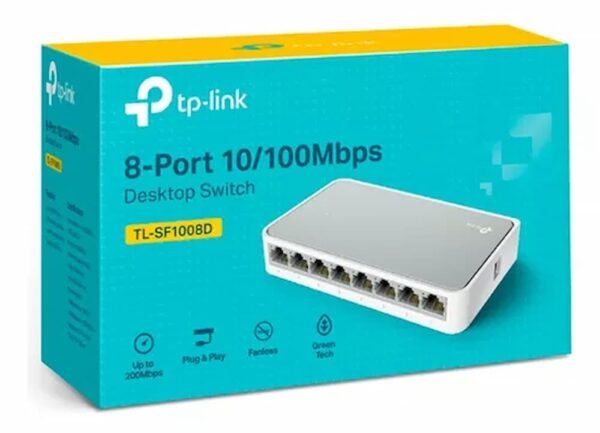 SWITCH 8 PORTS 10/100 DESKTOP