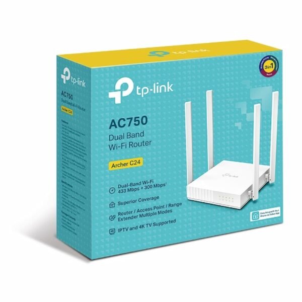 TP-LINK ROUTER ARCHER C24W AC750 3 EN 1 ROUTER,AP Y REPETIDOR - Image 2