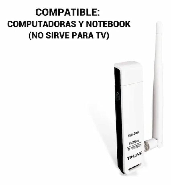 TP-LINK PLACA DE RED WIFI USB 150MBPS 2.4Ghz - Image 3