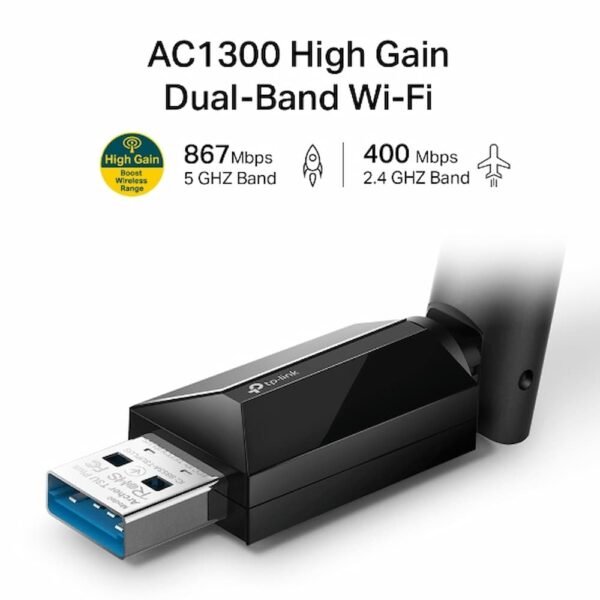 TP-LINK PLACA DE RED WIFI USB AC1300 PLUS - Image 4