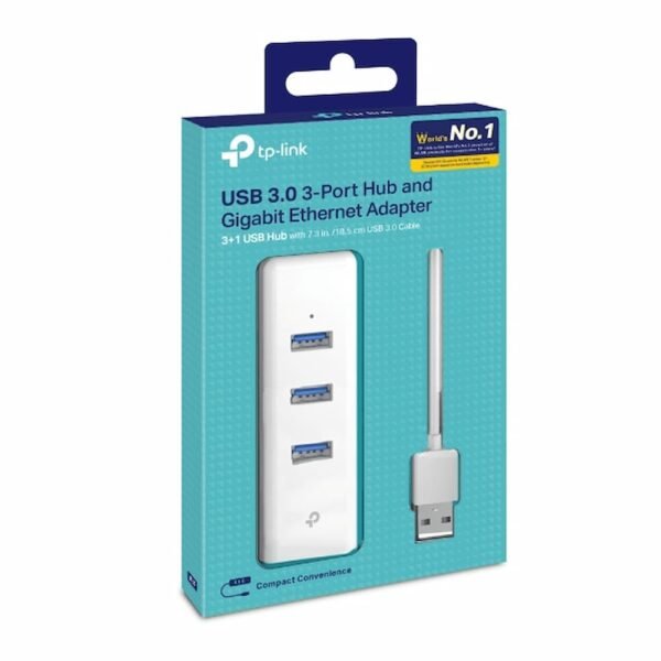 TP-LINK ADAPTADOR DE USB A RED ETHERNET RJ45 GIGABIT 3 PORT USB 3.0 - Image 3