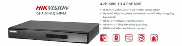 HIK NVR 4CH DS-7104NI-Q1/4P/M(STD)(D) - Image 3