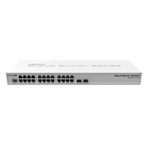 SWITCH MIKROTIK CRS326-24G-2S+RM SIN FUENTE 24 PUERTOS GIGA + 2SFP 1GB PARA RACK