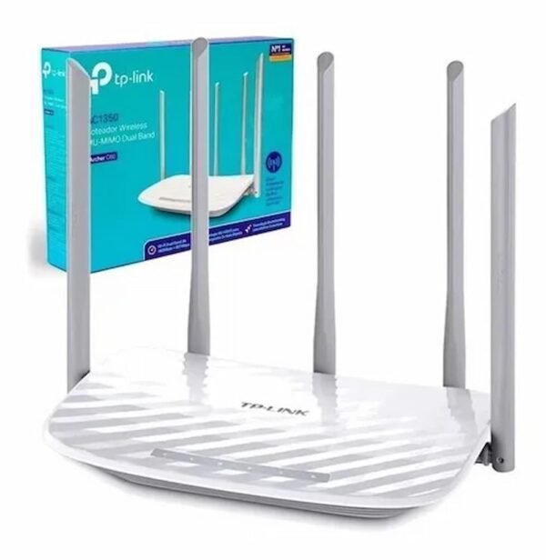 TP-LINK ROUTER ARCHER C60 AC1350 DOBLE BANDA 5 ANTENAS CON TECNOLOGIA BEMA FORMING PARA UNA MEJOR COBERTURA - Image 2