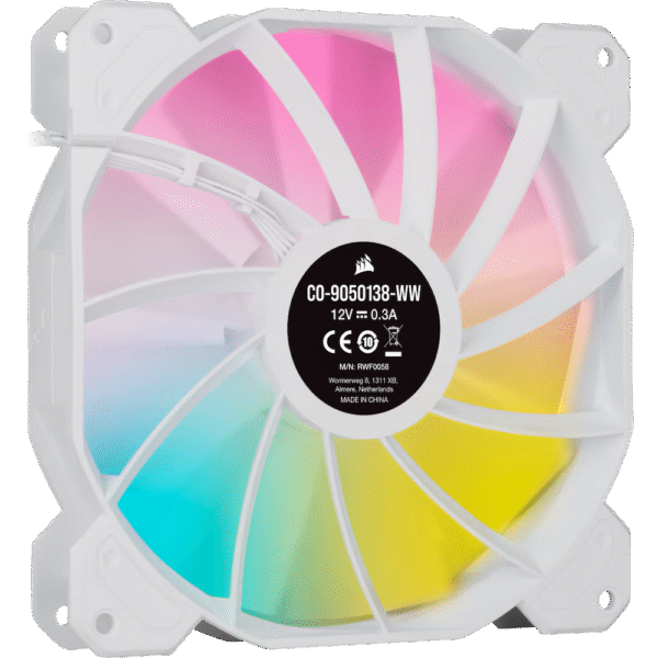 FAN CORSAIR SP120MM RGB ELITE SINGLE WHITE - Image 2