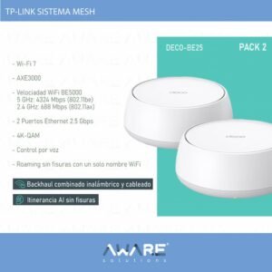 TP-LINK DECO MESH WIFI 7 BE5000 PACK 2