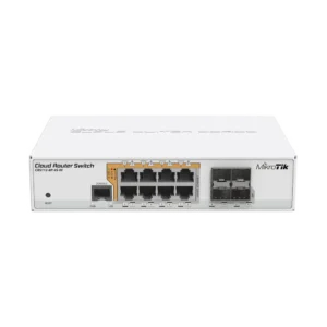 ROUTER MIKROTIK SW CRS112-8P-4S-IN 8 PUERTOSPOE 160 WATTS 128 MB RAM