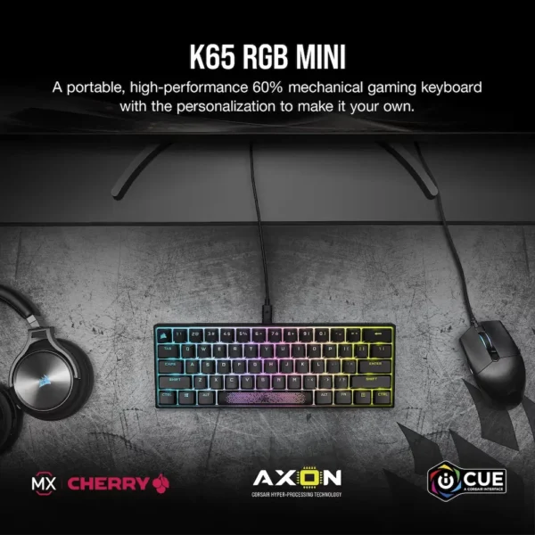 TECLADO CORSAIR K65 PRO MINI RGB MECANICO - Image 2