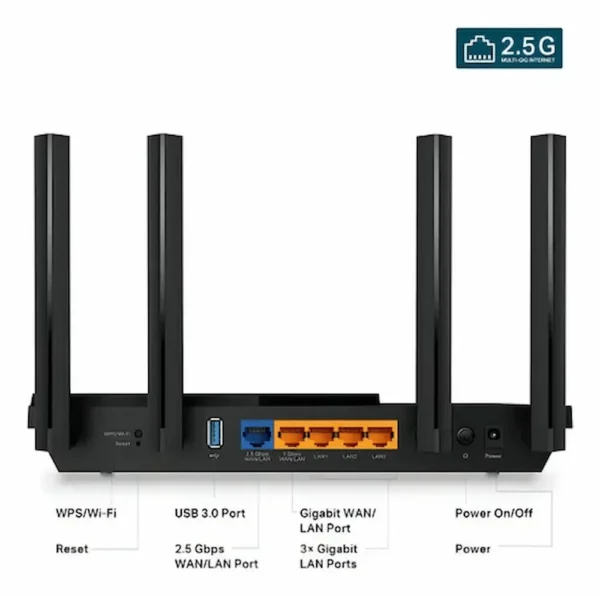 TP-LINK ROUTER WIFI AX3000 WIFI6 PRO 2.5G - Image 2