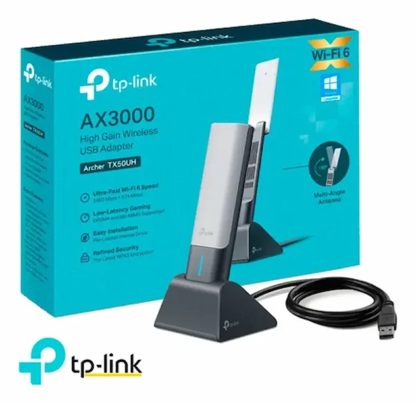 TP-LINK P.RED USB AXE3000 WIFI 6E ARCHER TXE50UH