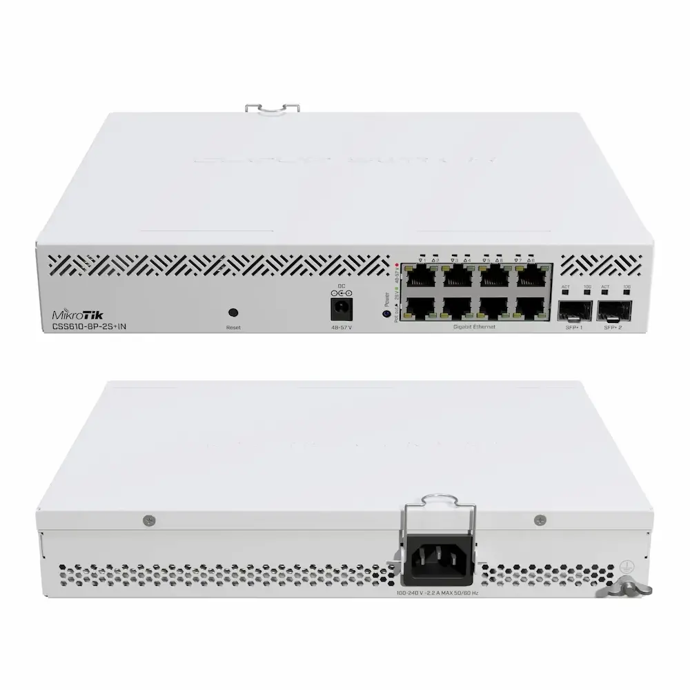 SWITCH MIKROTIK CSS610-8P-2S+IN SF - Image 2