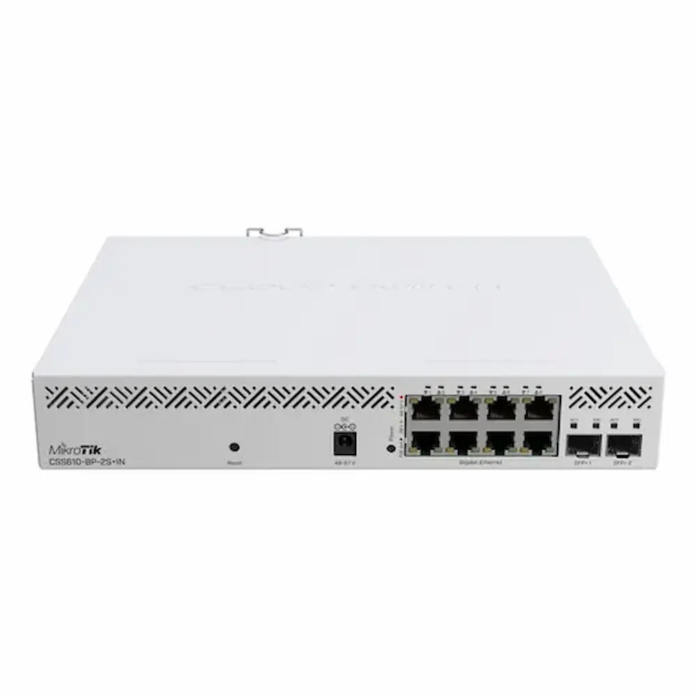 SWITCH MIKROTIK CSS610-8P-2S+IN SF