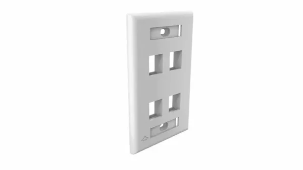 FACEPLATE FURUKAWA 4 POS BLANCO- GLOSSY - Image 2