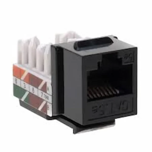 JACK FURU RJ45 CAT 5E NEGRO  90/180 - Image 2