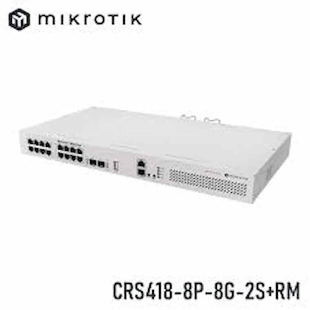 SWITCH MIKROTIK CRS418-8P-8G-2S+RM CF