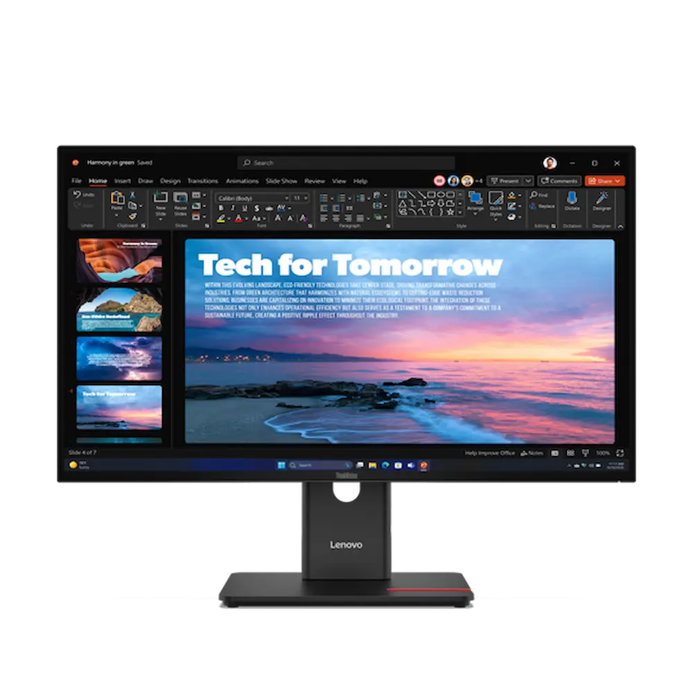 MONITOR LENOVO T27QD HDMI-DP-USB C-USB-RJ45