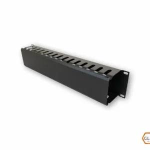 GLC ORGANIZADOR DE CABLE 2U C/TAPA HORIZONTAL 19"