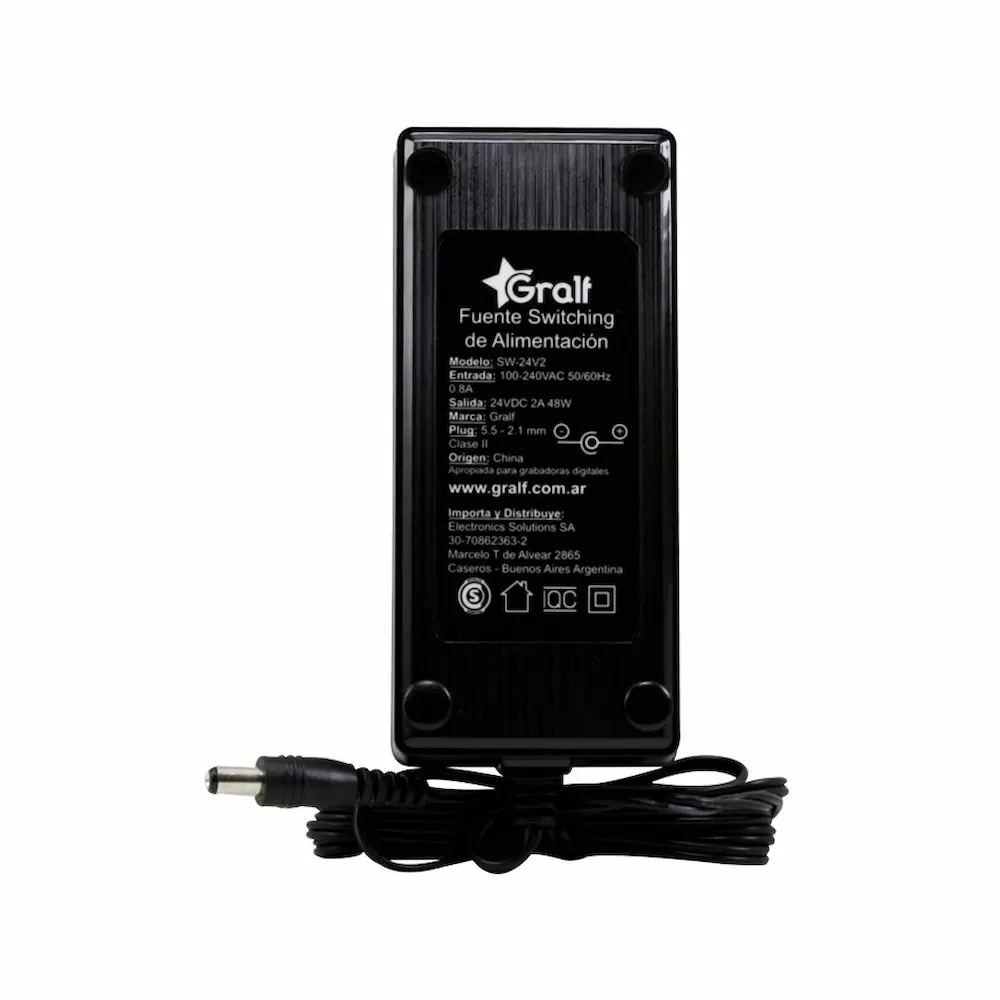 FUENTE MIKROTIK SWITCHING PREMIUM 24V 2A