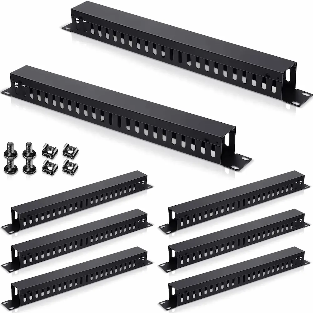 Organizador Horizontal de Cables APC Easy Rack 1U para Rack de 19″