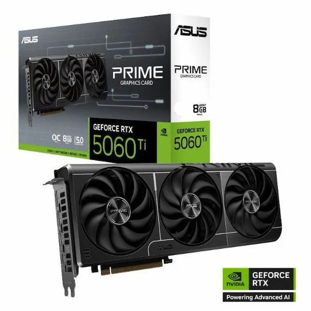 Placa de Video ASUS Prime GeForce RTX 5060 Ti OC 8GB GDDR7 - Imagen 2